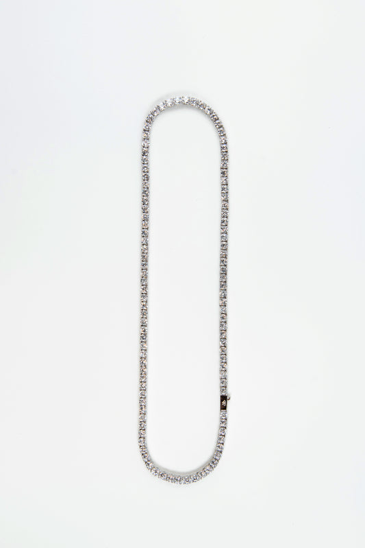 5mm Tennis Chain White Gold