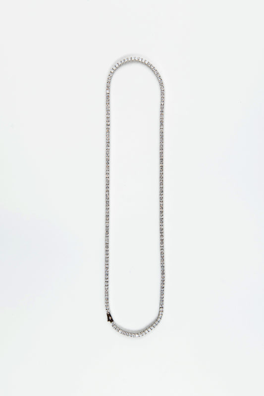 3mm Tennis Chain White Gold