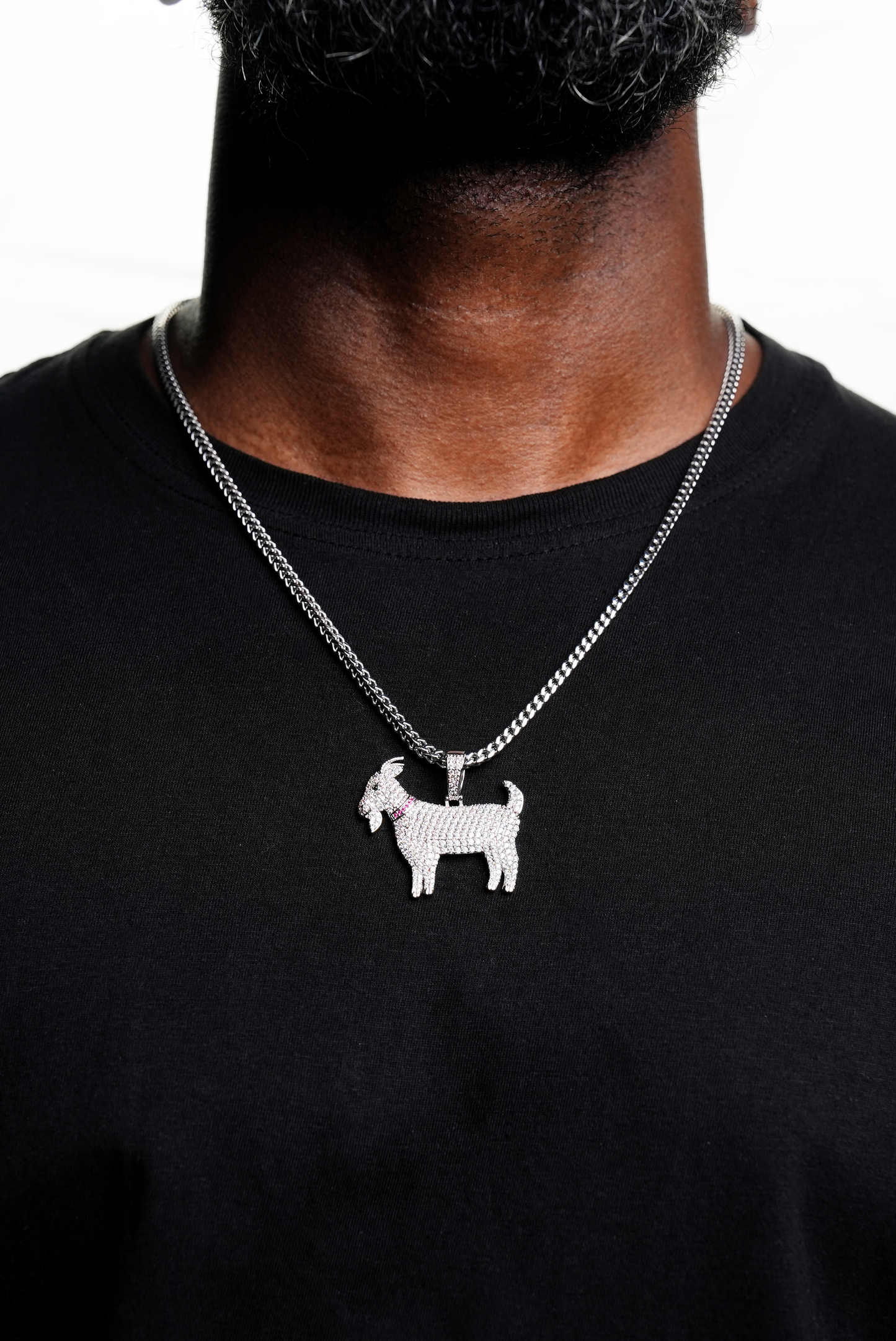 GOAT Pendant White Gold