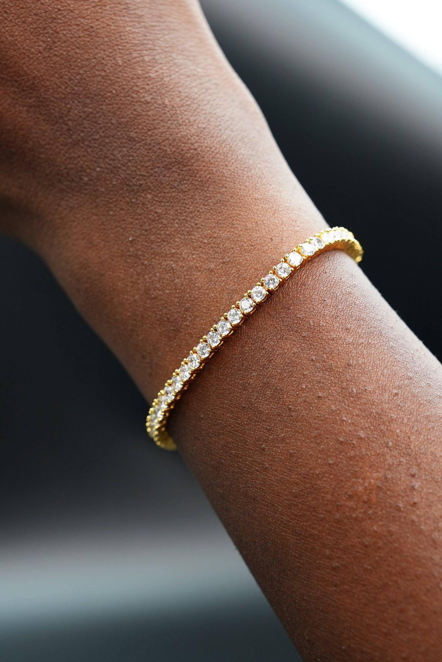 3mm Tennis Bracelet Gold