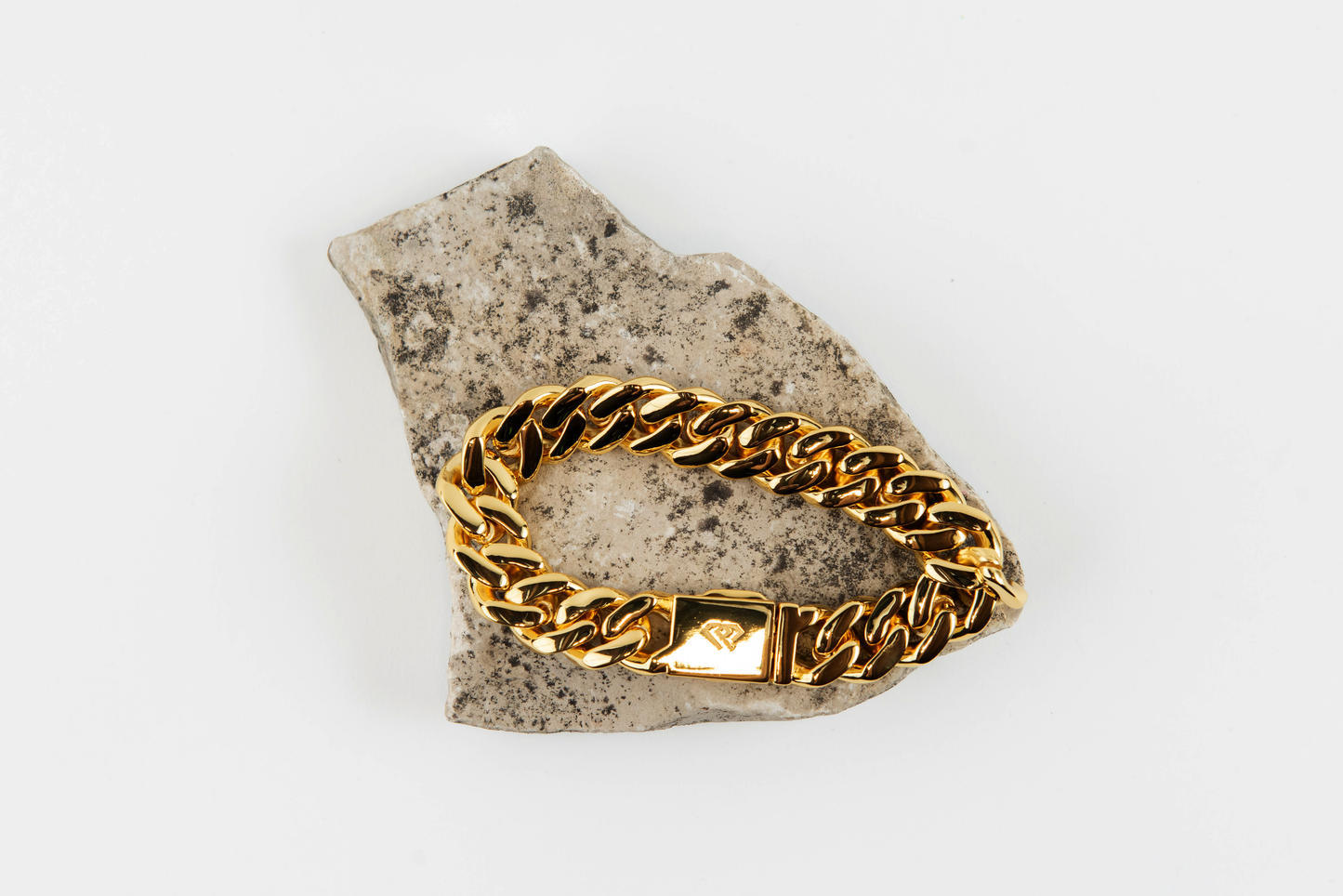 12mm Iced Cuban Bracelet Gold