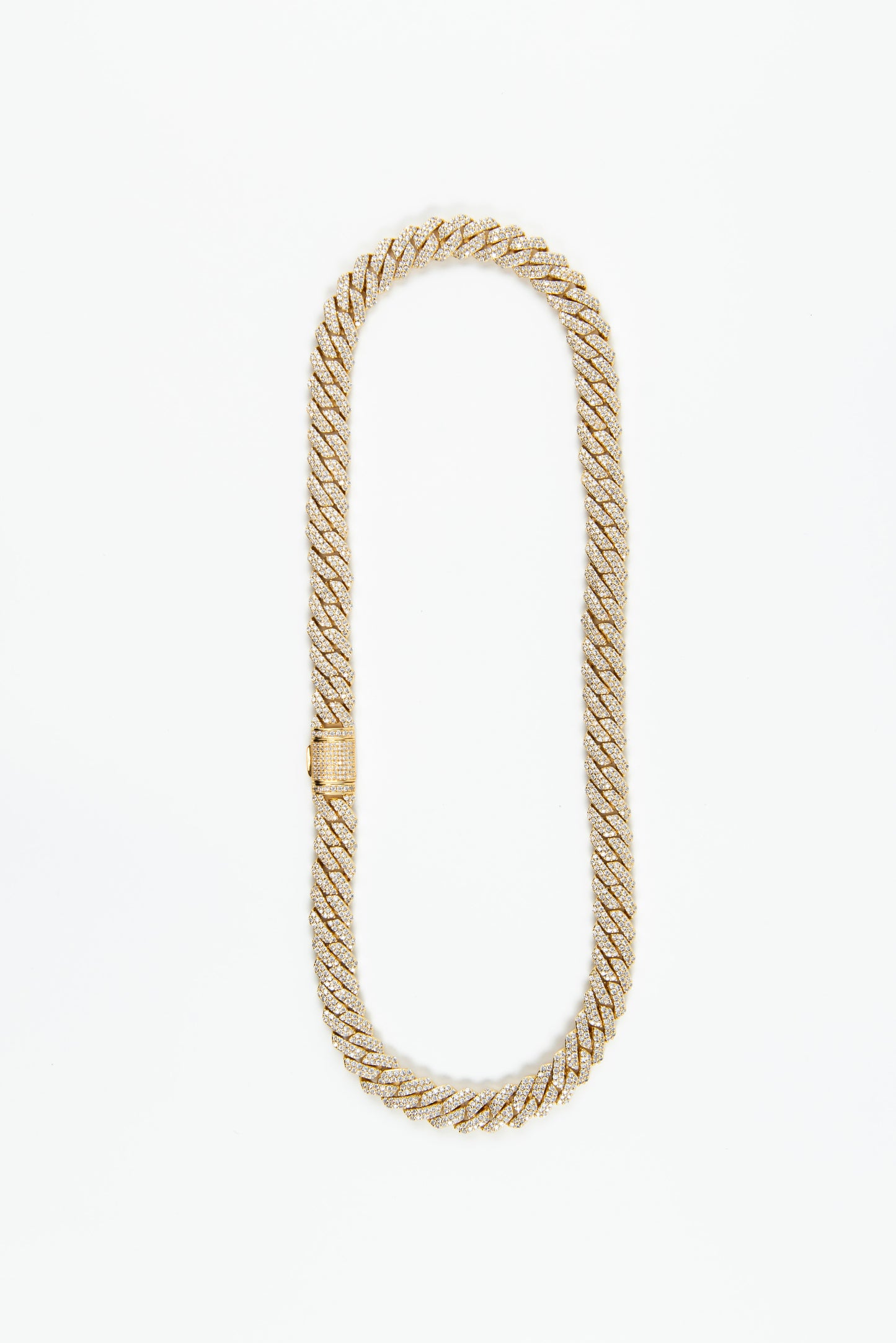 12mm Prong Cuban Chain Gold