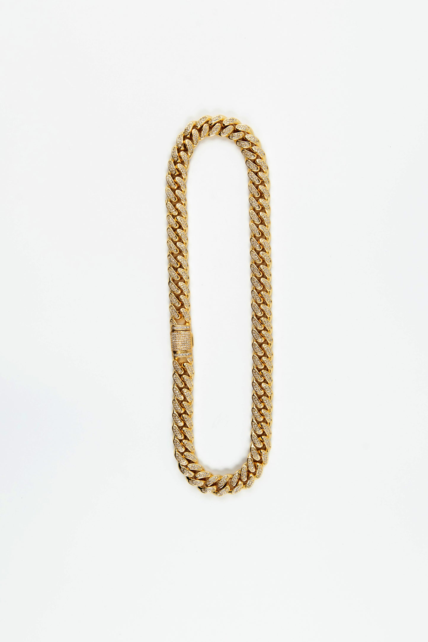 12mm Ice Cuban Chain Gold