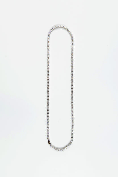 3mm Tennis Chain White Gold