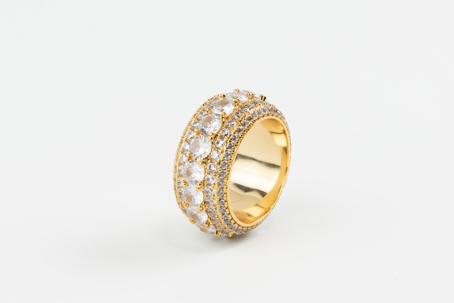 Layered Diamond Ring Gold