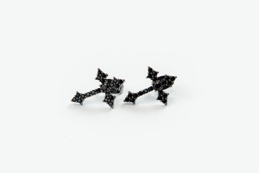 Dark Cross Earrings